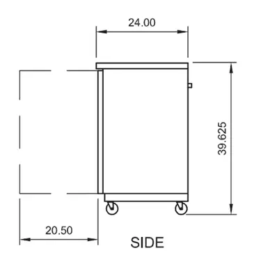 Arctic Air ABB72G Back Bar Cabinet, Refrigerated