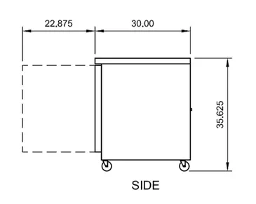 Arctic Air AUC48F Freezer Counter, Work Top