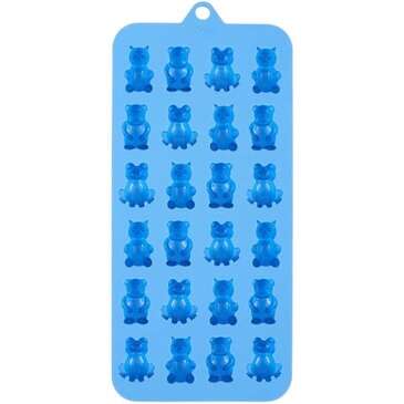 WILTON ENTERPRISES INC Candy Mold, 24 Cavity, Blue, Silicone, Gummy Animal, (Sold Per Case, 12/Case), Wilton BAKE-01288