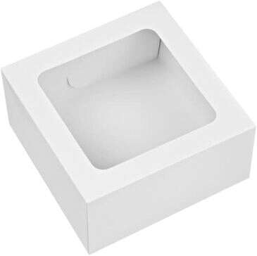 Treat Box, 8x8x4, White, Paperboard, (3/Pack) Wilton BAKE-012896