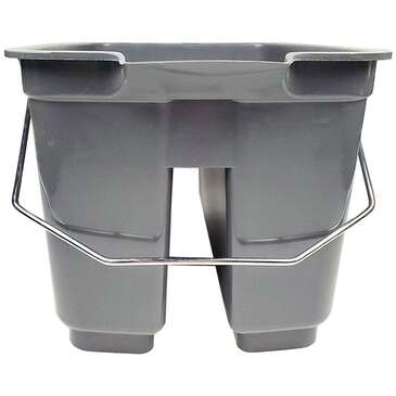ARVESTA Janitorial Bucket, Grey, 2 Pocket, Arvesta PB02GR