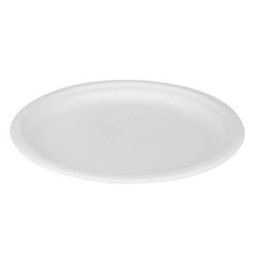 ARVESTA Plate, 10", White, Bagasse Pulp, (500/Case) Arvesta PL-10