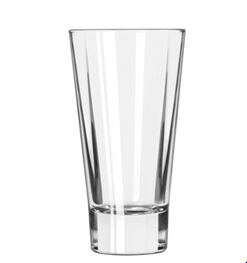 ASD VENDOR Glass Beverage, 14 oz, Flare Square Shape, Heavy Sham Dura tuff, (12/Case) Libbey 15825-L
