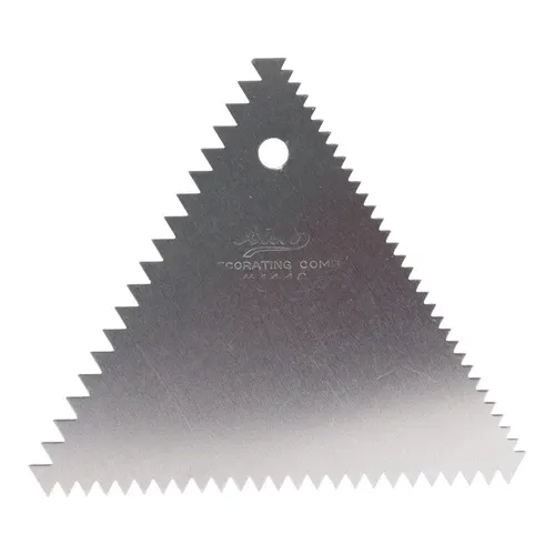 Admiral Craft Admiral Craft Ateco 3-Sided Cake Decorating Comb – Aluminum Icing Texture Tool