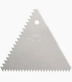 Ardous Trading Ardous Trading ATECO DECORATING COMB, THREE-SIDED, ALUMINUM, CARDED, (12 P)