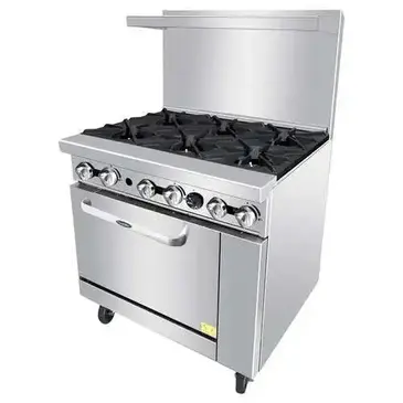 Atosa AGR-6B-LP Range, 36" Restaurant, Gas