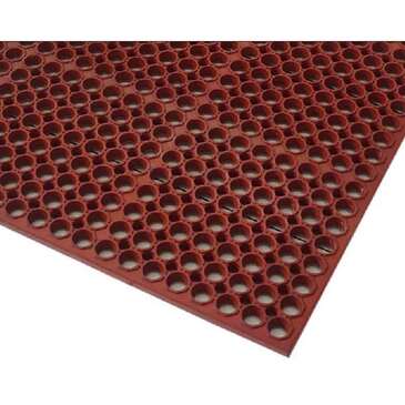 AXIA DIST CORP (HAPPY MATS) Anti-Fatigue Mat, 36" x 60", Red, Grease Resistant, Heavy Duty, Straight Edge, Axia Distribution AFD366078T
