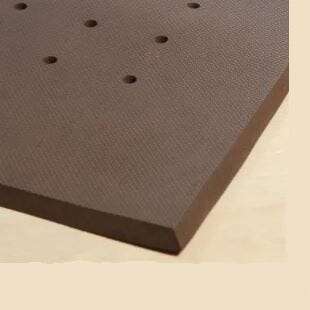 AXIA DIST CORP (HAPPY MATS) Floor Mat, 36" X 60" X 5/8", Brown, Sponge, Perforated, Axia Dist Corp AFS3660BRH