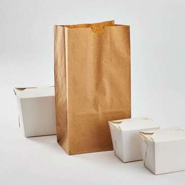 LOLLICUP Bag, 4 Lb, Kraft, Paper, (2000/Case) Karat FP-SOS04K