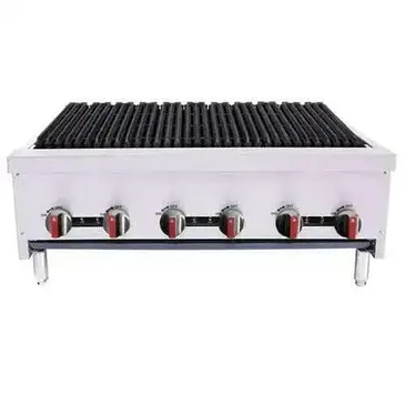 BakeMAX BACGG36-6 Charbroiler, Gas, Countertop