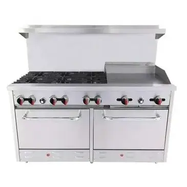 BakeMAX BAS36-24-2 Range, 60" Restaurant, Gas