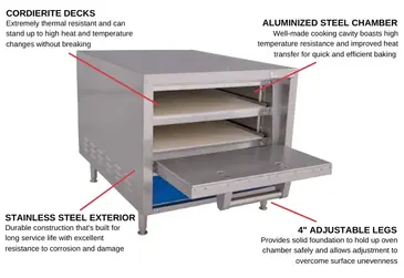 Bakers Pride P18S Pizza Bake Oven, Countertop, Electric