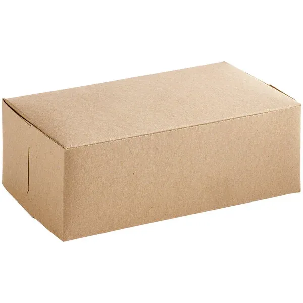 Arvesta Bakery box; Kraft paper; Brown/Brown; L 7 in.; W 7 in.; H 4 in.