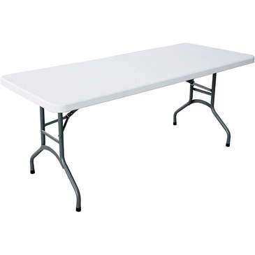 Falcon Banquet Table, 30" x 72", White, Plastic, Arvesta BT3072