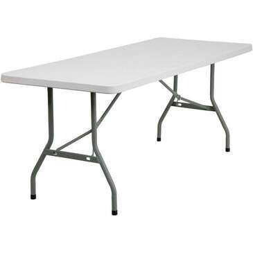 Falcon Banquet Table, 30" x 96", White, Plastic, Folding, Arvesta BT3096