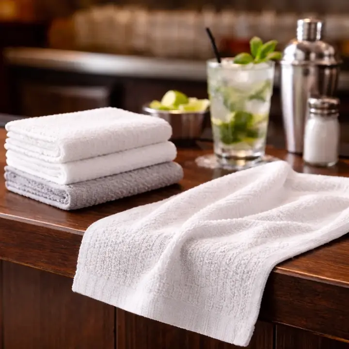Ardous Trading Ardous Trading Bar Mop Towels, 100% Cotton, 16" x 19", Assorted Colors, 5-Pack