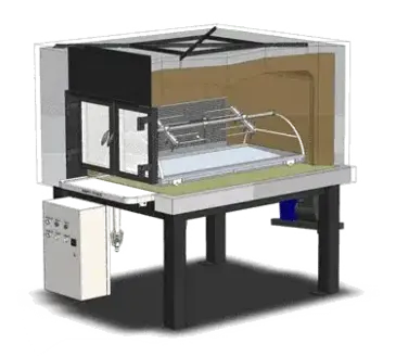 Beech Ovens ROTISSLFG Oven, Wood / Coal / Gas Fired