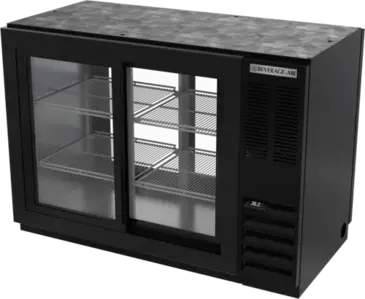 Beverage Air BB48HC-1-GS-F-PT-B Back Bar Cabinet, Refrigerated, Pass-Thru