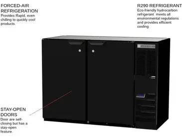 Beverage Air BB48HC-1-S Back Bar Cabinet, Refrigerated