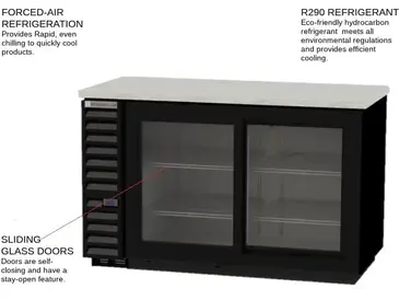 Beverage Air BB58HC-1-F-GS-B Back Bar Cabinet, Refrigerated