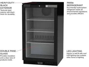 Beverage Air CT96HC-1-B Refrigerator, Merchandiser, Countertop