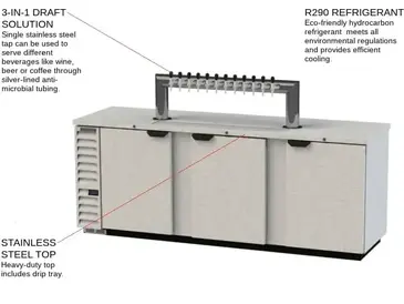 Beverage Air DD94HC-1-S-12T Draft Beer Cooler