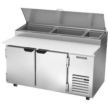 Beverage Air DP60HC Refrigerated Counter, Pizza Prep Table