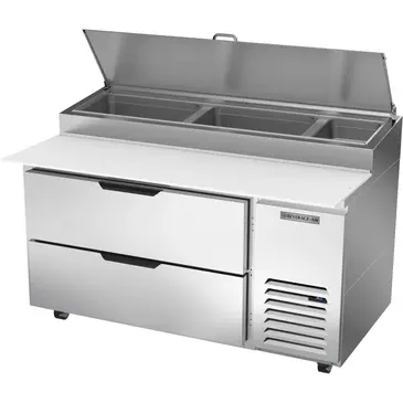 Beverage Air DPD60HC-2 Refrigerated Counter, Pizza Prep Table