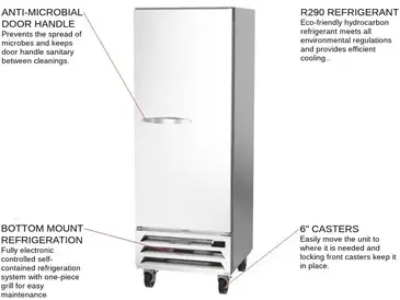 Beverage Air FB12HC-1S Freezer, Reach-in