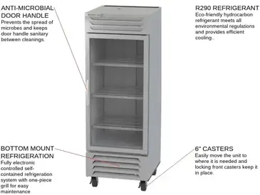 Beverage Air FB27HC-1G Freezer, Reach-in