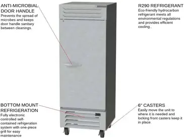 Beverage Air FB27HC-1S Freezer, Reach-in