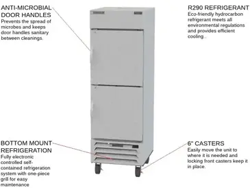 Beverage Air HBF23HC-1-HS Freezer, Reach-in