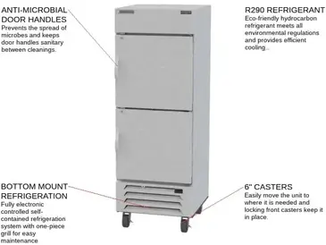 Beverage Air HBF27HC-1-HS Freezer, Reach-in