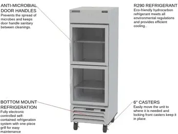Beverage Air HBR23HC-1-HG Refrigerator, Reach-in