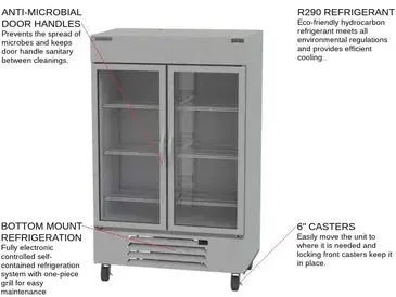 Beverage Air HBR49HC-1-G Refrigerator, Reach-in