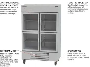 Beverage Air HBR49HC-1-HG Refrigerator, Reach-in