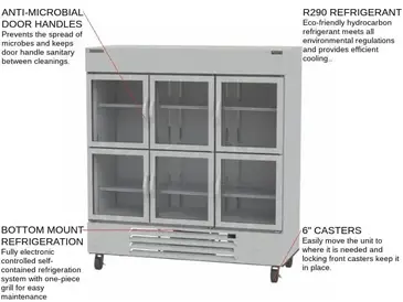 Beverage Air HBR72HC-1-HG Refrigerator, Reach-in