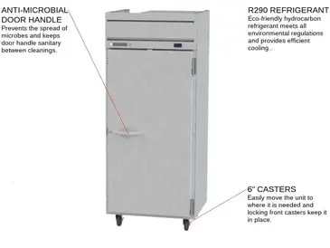 Beverage Air HF1WHC-1S Freezer, Reach-in