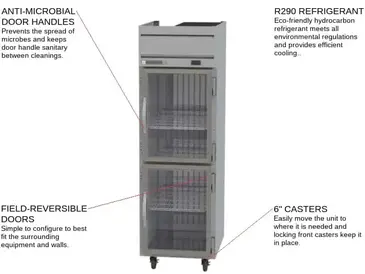 Beverage Air HRS1HC-1HG Refrigerator, Reach-in