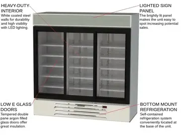 Beverage Air MMR66HC-1-W Refrigerator, Merchandiser