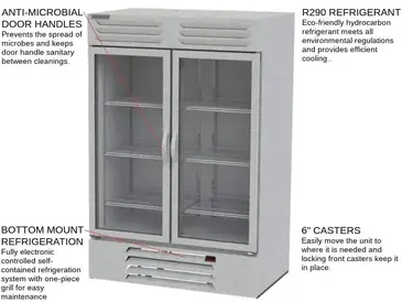 Beverage Air RB49HC-1G Refrigerator, Reach-in