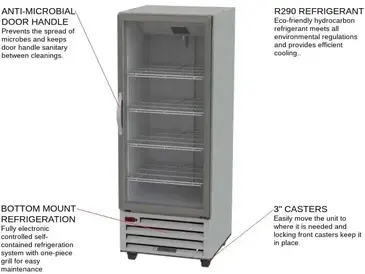 Beverage Air RI18HC-G Refrigerator, Reach-in