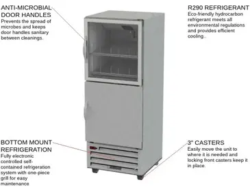 Beverage Air RI18HC-HGS Refrigerator, Reach-in