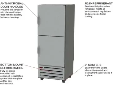 Beverage Air RI18HC-HS Refrigerator, Reach-in