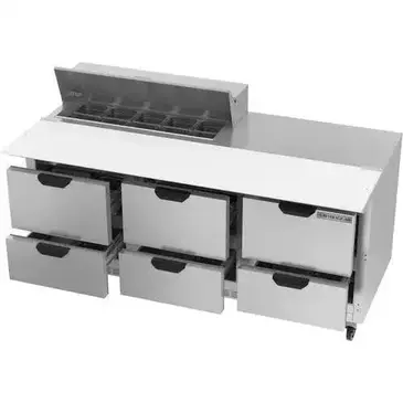 Beverage Air SPED72HC-10C-6 Refrigerated Counter, Sandwich / Salad Unit