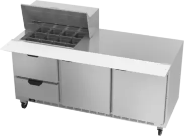 Beverage Air SPED72HC-12M-2 Refrigerated Counter, Mega Top Sandwich / Salad Un