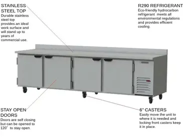 Beverage Air WTR119AHC Refrigerated Counter, Work Top