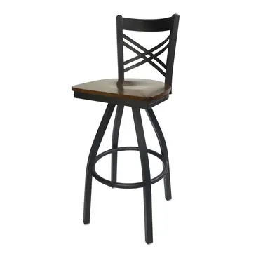 BFM 2130S-SB ASH Bar Stool, Swivel, Indoor