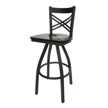 BFM 2130S-SB W Bar Stool, Swivel, Indoor