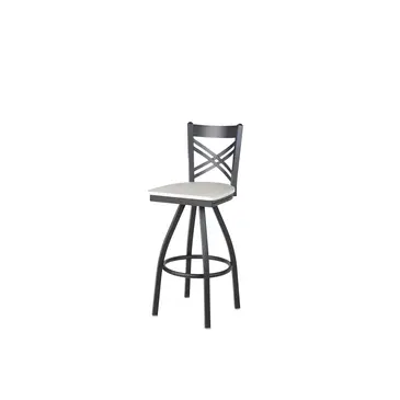 BFM 2130SAWR-SB Bar Stool, Swivel, Indoor